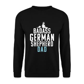 Cadeaux de berger allemand - Sweat-shirt Unisexe - noir - Devant - Alina (178cm) & Michal (187cm)