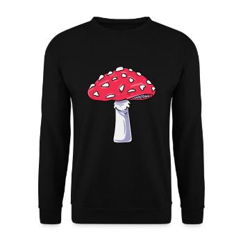 Mushroom Costume - Unisex Sweatshirt - black - Front - Alina (178cm) & Michal (187cm)