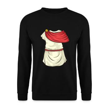 Costume d’histoire de la Rome romaine antique - Sweat-shirt Unisexe - noir - Devant - Alina (178cm) & Michal (187cm)