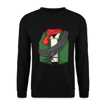 Costume de ramoneur - Sweat-shirt Unisexe - noir - Devant - Alina (178cm) & Michal (187cm)