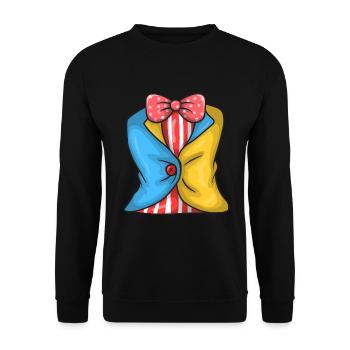 Clown Costume - Unisex Sweatshirt - black - Front - Alina (178cm) & Michal (187cm)