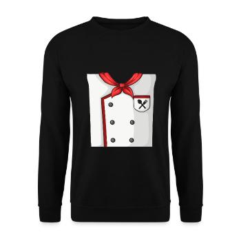 Cooking Costume - Unisex Sweatshirt - black - Front - Alina (178cm) & Michal (187cm)