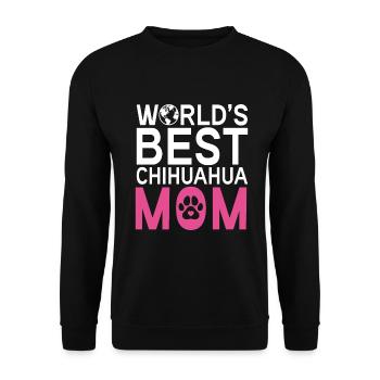 Chihuahua Gifts Chihuahua Owner - Unisex Sweatshirt - black - Front - Alina (178cm) & Michal (187cm)