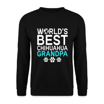 Chihuahua Gifts Chihuahua Owner - Unisex Sweatshirt - black - Front - Alina (178cm) & Michal (187cm)