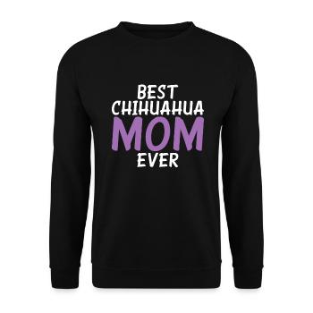 Chihuahua Cadeaux Chihuahua Propriétaire - Sweat-shirt Unisexe - noir - Devant - Alina (178cm) & Michal (187cm)