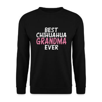 Chihuahua Cadeaux Chihuahua Propriétaire - Sweat-shirt Unisexe - noir - Devant - Alina (178cm) & Michal (187cm)