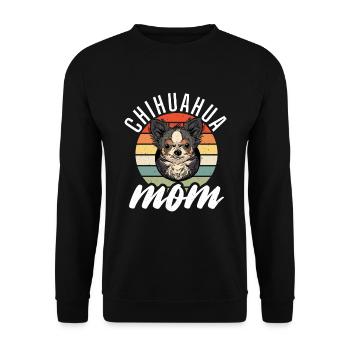 Chihuahua Gifts Chihuahua Owner - Unisex Sweatshirt - black - Front - Alina (178cm) & Michal (187cm)