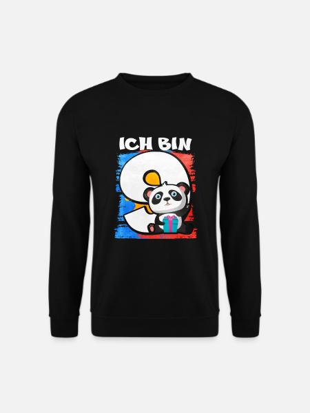 Ich Bin 9 Panda - Unisex Pullover - Schwarz