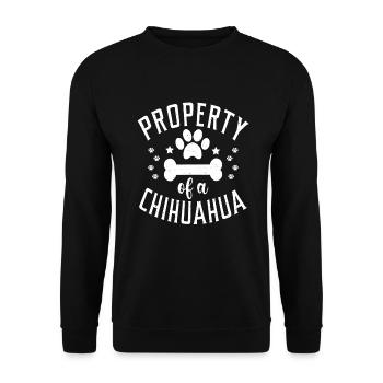 Chihuahua Gifts Chihuahua Owner - Unisex Sweatshirt - black - Front - Alina (178cm) & Michal (187cm)