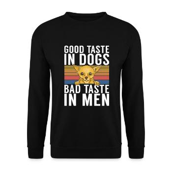 Chihuahua Cadeaux Chihuahua Propriétaire - Sweat-shirt Unisexe - noir - Devant - Alina (178cm) & Michal (187cm)