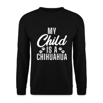 Chihuahua Cadeaux Chihuahua Propriétaire - Sweat-shirt Unisexe - noir - Devant - Alina (178cm) & Michal (187cm)