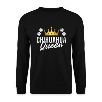 Chihuahua Cadeaux Chihuahua Propriétaire - Sweat-shirt Unisexe - noir - Devant - Alina (178cm) & Michal (187cm)