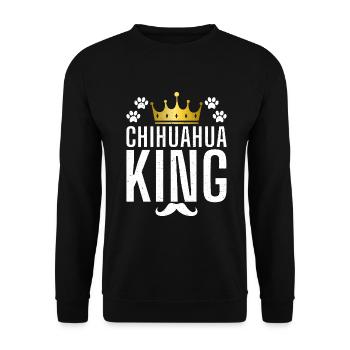 Chihuahua Gifts Chihuahua Owner - Unisex Sweatshirt - black - Front - Alina (178cm) & Michal (187cm)