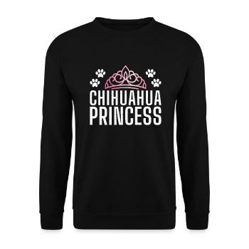 Chihuahua Cadeaux Chihuahua Propriétaire - Sweat-shirt Unisexe - noir - Devant - Alina (178cm) & Michal (187cm)