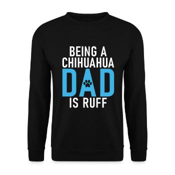 Chihuahua Cadeaux Chihuahua Propriétaire - Sweat-shirt Unisexe - noir - Devant - Alina (178cm) & Michal (187cm)