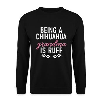 Chihuahua Cadeaux Chihuahua Propriétaire - Sweat-shirt Unisexe - noir - Devant - Alina (178cm) & Michal (187cm)