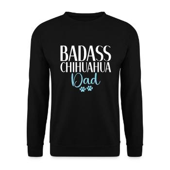 Chihuahua Cadeaux Chihuahua Propriétaire - Sweat-shirt Unisexe - noir - Devant - Alina (178cm) & Michal (187cm)