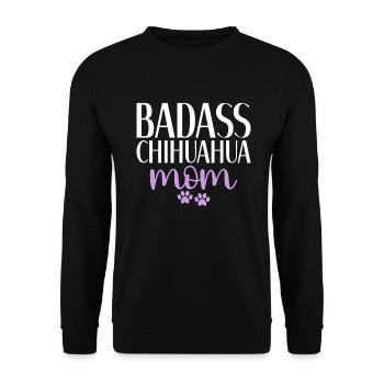 Chihuahua Cadeaux Chihuahua Propriétaire - Sweat-shirt Unisexe - noir - Devant - Alina (178cm) & Michal (187cm)