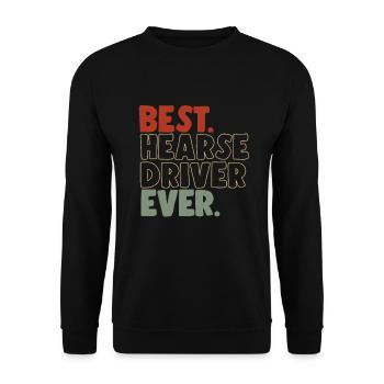 Meilleur chauffeur de corbillard de tous les temps - Sweat-shirt Unisexe - noir - Devant - Alina (178cm) & Michal (187cm)
