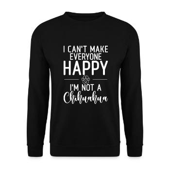 Chihuahua Cadeaux Chihuahua Propriétaire - Sweat-shirt Unisexe - noir - Devant - Alina (178cm) & Michal (187cm)