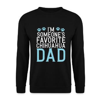 Chihuahua Cadeaux Chihuahua Propriétaire - Sweat-shirt Unisexe - noir - Devant - Alina (178cm) & Michal (187cm)