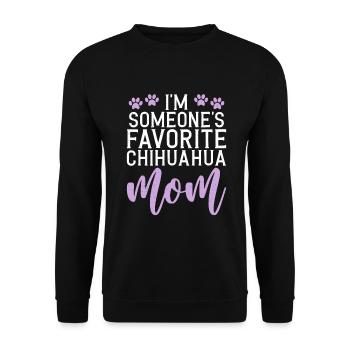 Chihuahua Cadeaux Chihuahua Propriétaire - Sweat-shirt Unisexe - noir - Devant - Alina (178cm) & Michal (187cm)