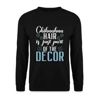 Chihuahua Cadeaux Chihuahua Propriétaire - Sweat-shirt Unisexe - noir - Devant - Alina (178cm) & Michal (187cm)
