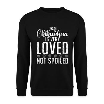 Chihuahua Cadeaux Chihuahua Propriétaire - Sweat-shirt Unisexe - noir - Devant - Alina (178cm) & Michal (187cm)