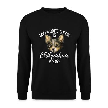 Chihuahua Cadeaux Chihuahua Propriétaire - Sweat-shirt Unisexe - noir - Devant - Alina (178cm) & Michal (187cm)