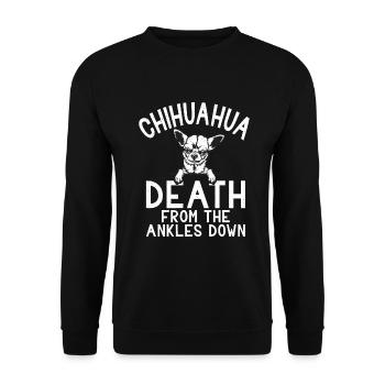 Chihuahua Cadeaux Chihuahua Propriétaire - Sweat-shirt Unisexe - noir - Devant - Alina (178cm) & Michal (187cm)