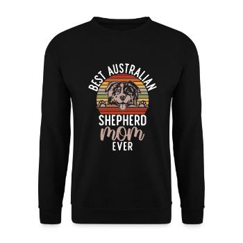 Australian Shepherd Gifts - Unisex Sweatshirt - black - Front - Alina (178cm) & Michal (187cm)