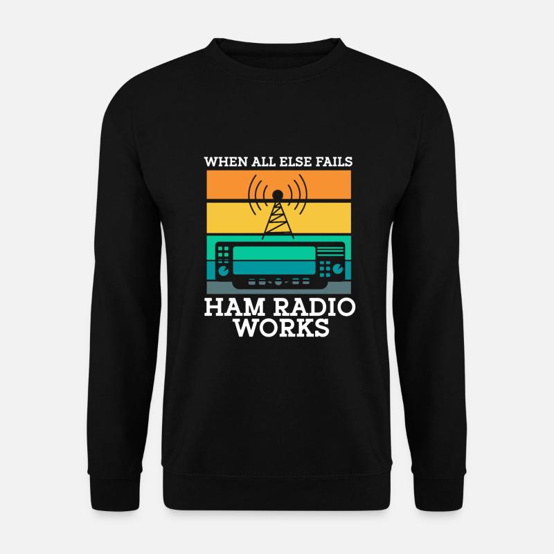Ham Radio Amateur Radio Funkter Geschenk - Unisex Pullover - Schwarz
