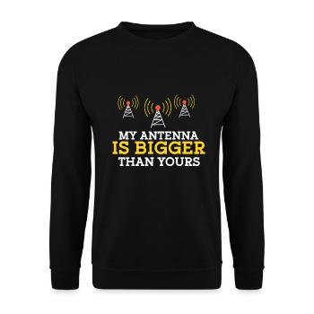 Amateur Radio Radio Funkter Cadeau - Sweat-shirt Unisexe - noir - Devant - Alina (178cm) & Michal (187cm)