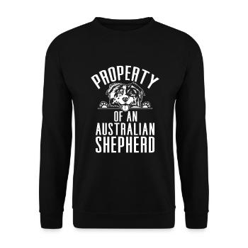 Australian Shepherd Gifts - Unisex Sweatshirt - black - Front - Alina (178cm) & Michal (187cm)