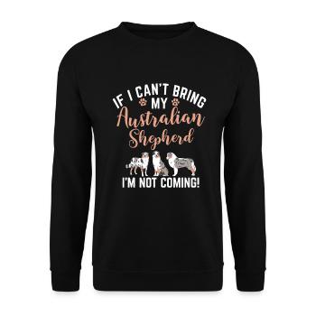 Australian Shepherd Geschenke - Unisex Pullover - Schwarz - Vorne - Alina (178cm) & Michal (187cm)