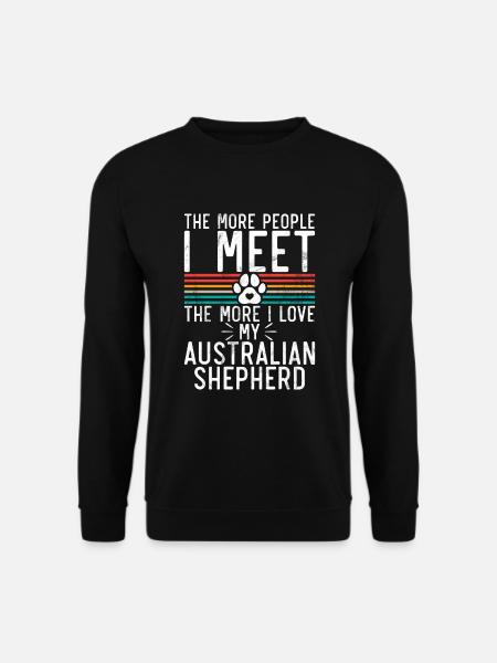 Australian Shepherd Geschenke - Unisex Pullover - Schwarz