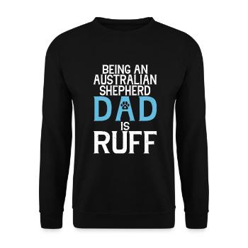 Australian Shepherd Gifts - Unisex Sweatshirt - black - Front - Alina (178cm) & Michal (187cm)