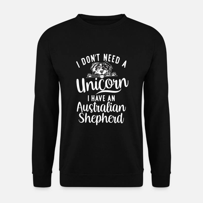 Australian Shepherd Geschenke - Unisex Pullover - Schwarz