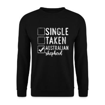 Cadeaux de berger australien - Sweat-shirt Unisexe - noir - Devant - Alina (178cm) & Michal (187cm)