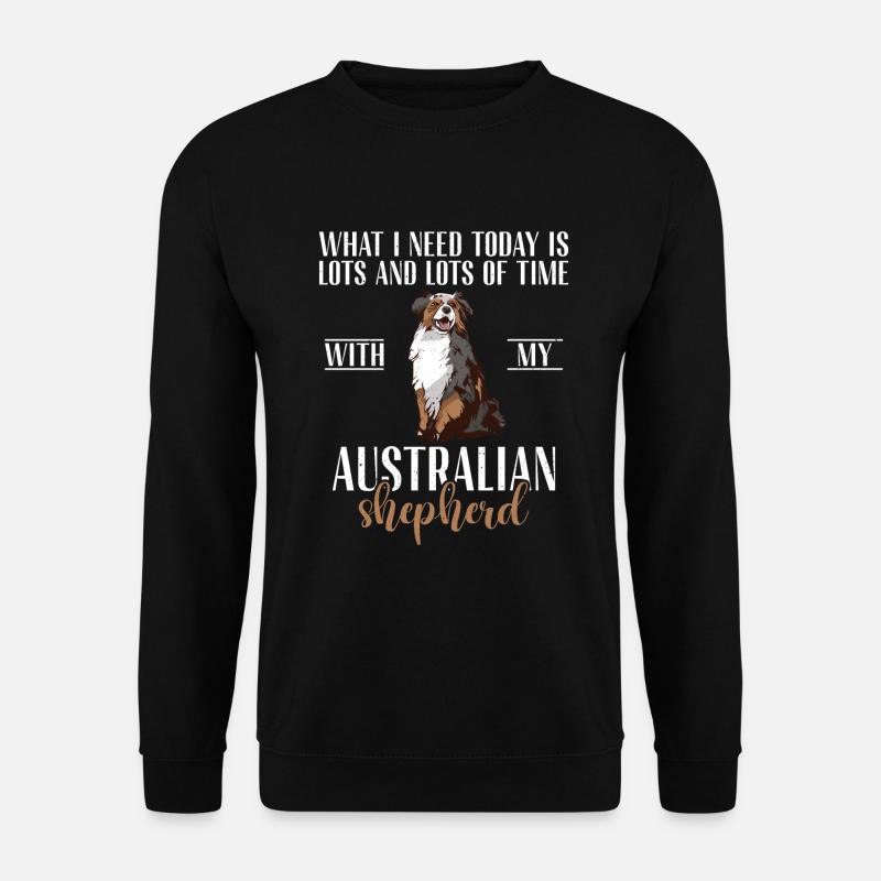 Australian Shepherd Geschenke - Unisex Pullover - Schwarz