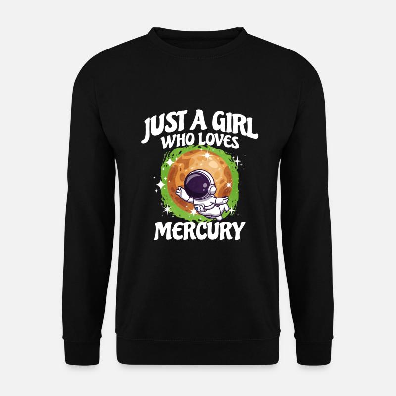 Mädchen Merkur Geschenk - Unisex Pullover - Schwarz