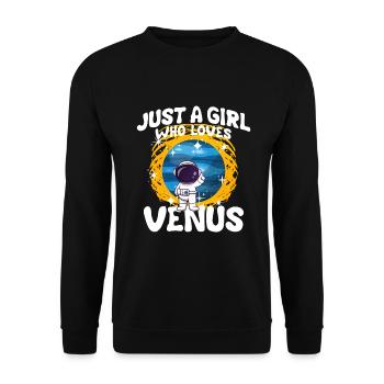 Fille Vénus Cadeau - Sweat-shirt Unisexe - noir - Devant - Alina (178cm) & Michal (187cm)
