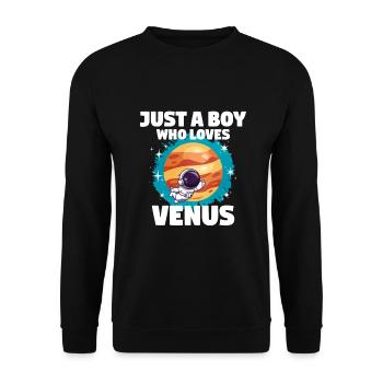 Venus Planet Gift - Unisex Sweatshirt - black - Front - Alina (178cm) & Michal (187cm)