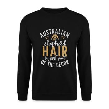Cadeaux de berger australien - Sweat-shirt Unisexe - noir - Devant - Alina (178cm) & Michal (187cm)