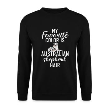 Australian Shepherd Gifts - Unisex Sweatshirt - black - Front - Alina (178cm) & Michal (187cm)