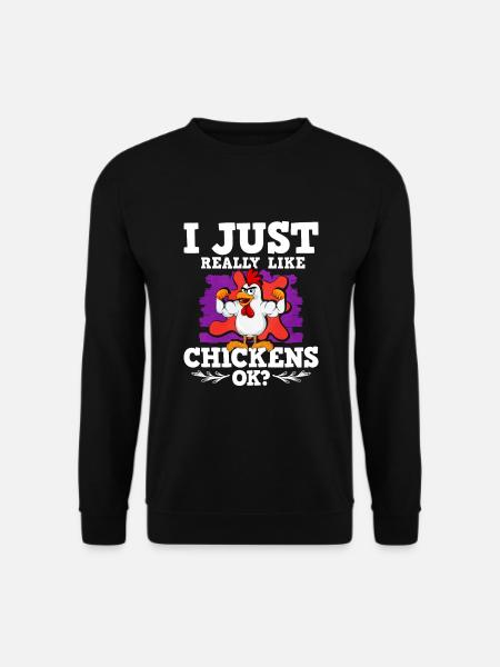 Poulets - Sweat-shirt Unisexe - noir