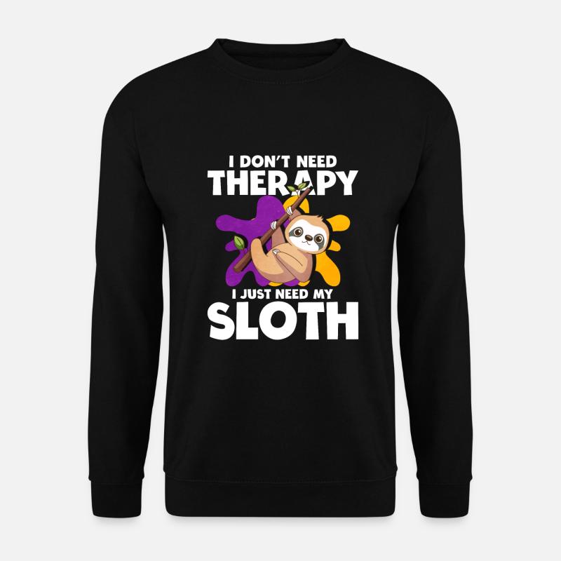 Sloth - Unisex Sweatshirt - black