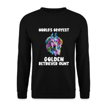 Golden Retriever Gifts - Unisex Sweatshirt - black - Front - Alina (178cm) & Michal (187cm)