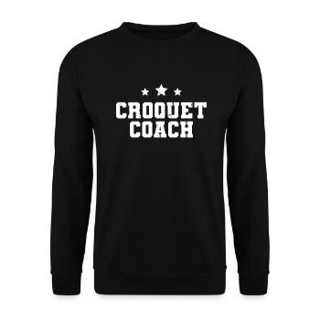 Croquet - Unisex Sweatshirt - black - Front - Alina (178cm) & Michal (187cm)