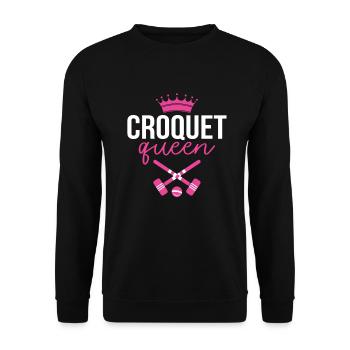 Croquet - Unisex Sweatshirt - black - Front - Alina (178cm) & Michal (187cm)